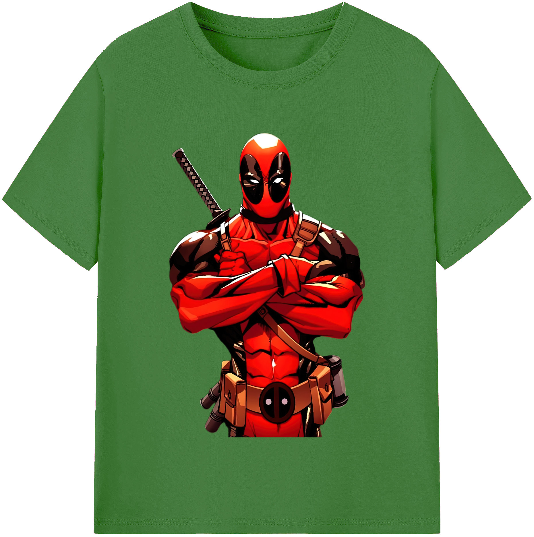 （画像用） Deadpool デッドプール レディースカジュアルプリントTシャツ（綿100％）